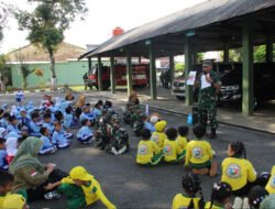 Serunya Outing Class di Kodim 0806/Trenggalek, Siswa TK Belajar Pancasila dan Kebangsaan