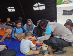 Polwan Jaga Jakarta Salurkan Bantuan dan Trauma Healing untuk Korban Kebakaran Pasar Jiung