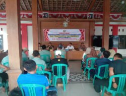 Danramil Karanganyar Ngawi Hadiri Pembentukan Panitia Pemilihan Perangkat Desa