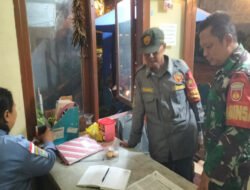 Piket Koramil 03/Serengan Bersama Linmas Laksanakan Patroli Malam & Pemantauan Wilayah