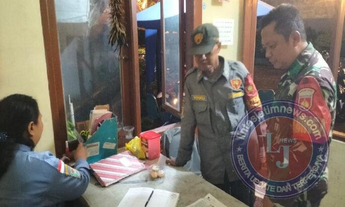 Piket Koramil 03/Serengan Bersama Linmas Laksanakan Patroli Malam & Pemantauan Wilayah