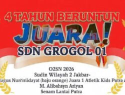 Resep SDN Grogol 01 Empat Tahun Rajai O2SN Jakbar, Bang Oman : Ini Bukti Pembinaan Atlet Usia Dini Berhasil