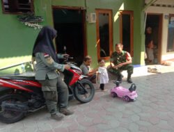 Jalin silahturahmi Dengan Baik, Babinsa Serengan Komsos Dengan warga Binaan