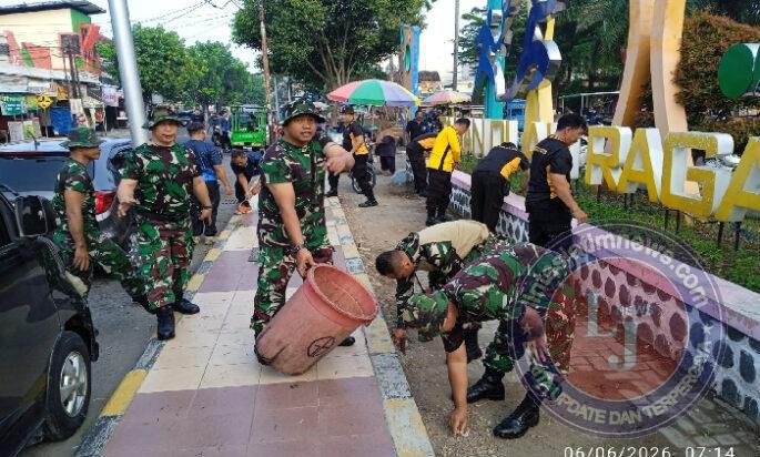 Bersatu untuk Kota yang Lebih Nyaman, TNI-Polri dan Warga Gelar Aksi ASRI di Lapangan Gulun
