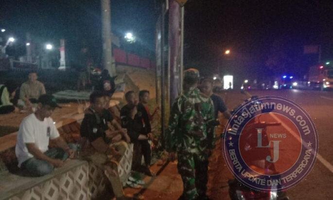 Melalui Patroli Malam Hari, Bentuk Komitmen TNI Menjaga Kamtibmas Diwilayah