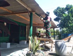 Saat Rumah Pak Samio Diperbaiki, Babinsa dan Warga Hadir Membawa Harapan