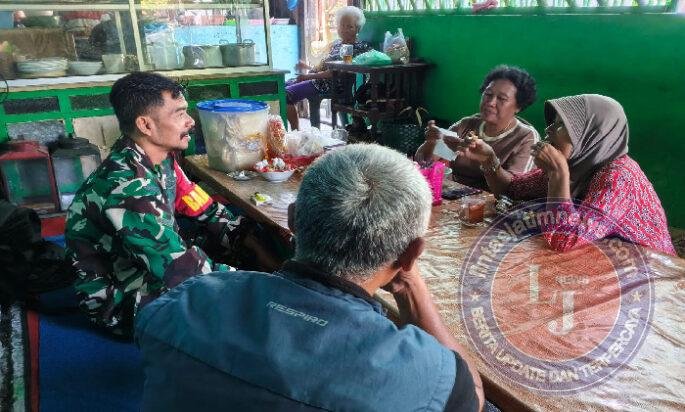 Ngopi Bareng Warga, Babinsa Pucangsawit Serap Aspirasi Langsung dari Lapangan