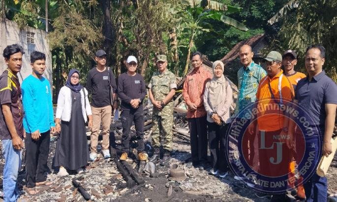 Danramil Paron Bersama Dinsos dan Forpimca Salurkan Bantuan untuk Korban Kebakaran