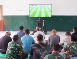 Kodim 0801/Pacitan Gelar Nobar Piala Dunia Bersama Masyarakat