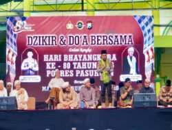 Dzikir dan Doa Bersama Hari Bhayangkara ke-80, Ribuan Jamaah Padati Masjid Agung Bangil