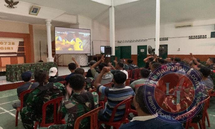 Aula Makodim Wonogiri Sorak Sorai Selimuti Nobar Kebangsaan Piala Dunia 2026