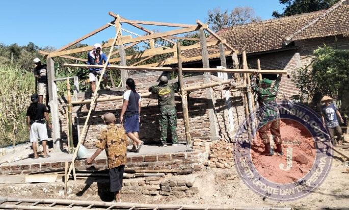 Senang Rumahnya Direhab, Sujarno Sampaikan Terimakasih Kepada TNI