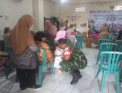 Cegah Stunting Sejak Dini, Babinsa Tegalharjo Turun Langsung Dampingi Posyandu Ibu & Anak
