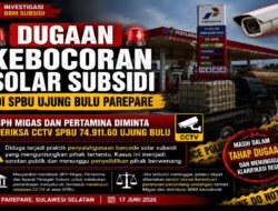 Dugaan Kebocoran Solar Subsidi di SPBU 74.911.60 Ujung Bulu Parepare Jadi Sorotan