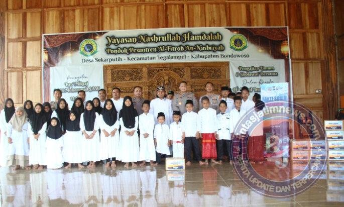 Sambut Hari Bhayangkara ke 80, Polres Bondowoso Salurkan Bantuan untuk Anak Yatim, Ojol dan Sopir Angkot
