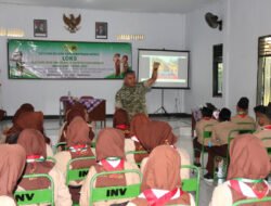 Antusias Ikuti LDK, Pengurus OSIS SMP Islam Al Ma’arif Darunajah Digembleng TNI