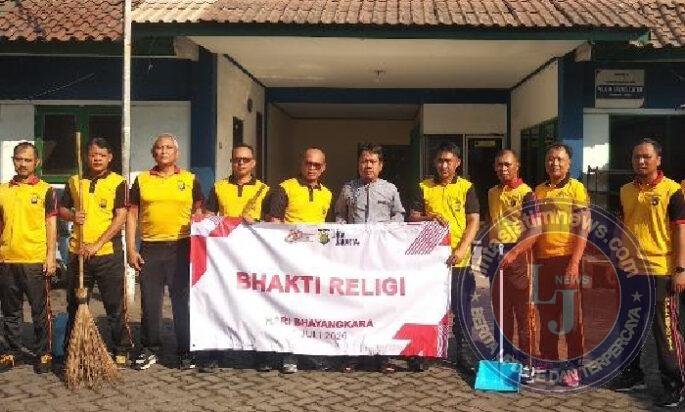 Sambut Hari Bhayangkara ke – 80, Polres Pelabuhan Tanjung Priok, Gelar Bakti Religi di Rumah Ibadah