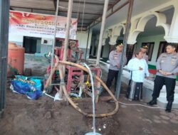 Kado Hari Bhayangkara ke – 80, Polres Bondowoso Bangun Sumur Bor untuk Masyarakat di Sekar Putih