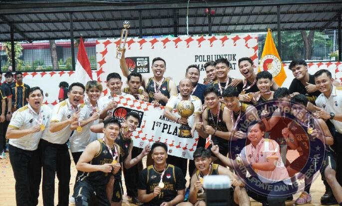 Tim Basket Polda Jatim Juara 1 Kapolri Cup 2026