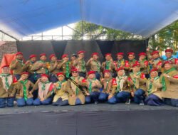 Drumband Tunas Bhaskara Meriahkan Pelepasan Siswa Kelas VI MI Muhammadiyah Megale Kedungadem