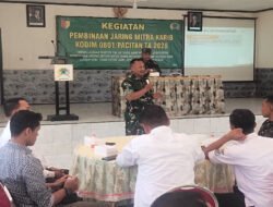 Wujudkan Binter Yang Adaptif, Kodim 0801/Pacitan Gelar Pembinaan Jaring Mitra Karib