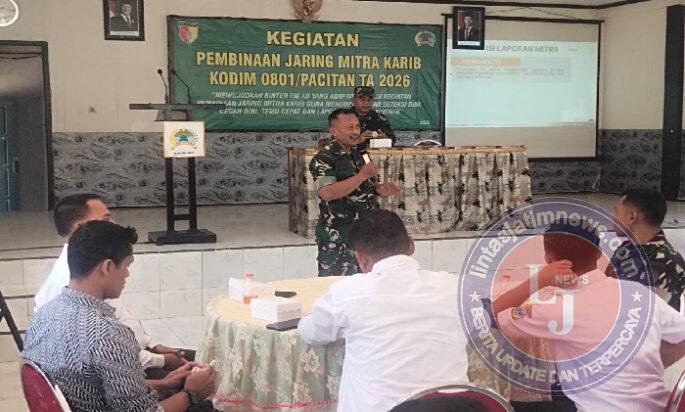 Wujudkan Binter Yang Adaptif, Kodim 0801/Pacitan Gelar Pembinaan Jaring Mitra Karib