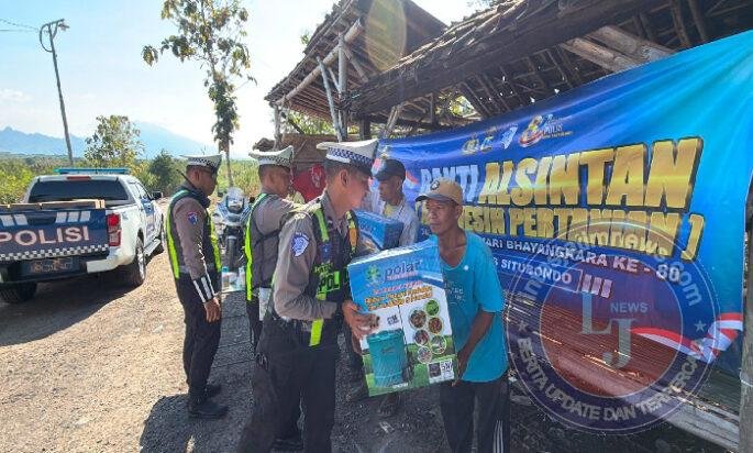 Sambut Hari Bhayangkara ke -80 Polres Situbondo Salurkan Bantuan Alsintan untuk Kelompok Tani