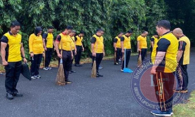 Jasri Kurve dan Penanaman Pohon dalam Rangka Gerakan Indonesia Asri sambut Hari Bhayangkara ke 80