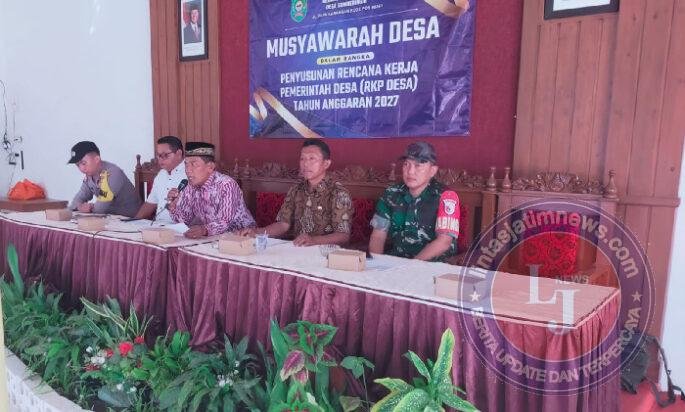 TNI-Polri Kawal Musyawarah RKPDes 2027, Perkuat Pembangunan Desa Sumberingin