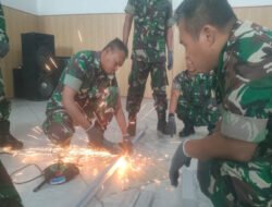 Bekali Anggota dengan Keahlian Baja Ringan, Kodim 0803/Madiun Siapkan Prajurit yang Adaptif dan Produktif