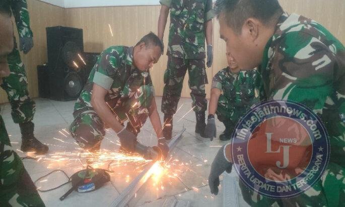Bekali Anggota dengan Keahlian Baja Ringan, Kodim 0803/Madiun Siapkan Prajurit yang Adaptif dan Produktif