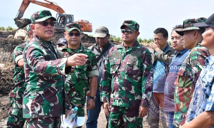 Dandim Ponorogo Dampingi Tim Pengawas Pembangunan Brigif / Yonif TP 530/RK Ponorogo