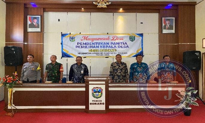 Babinsa Koramil 0801/03 Arjosari Hadiri Musdes Pembentukan Panitia Pikades, Pastikan Berjalan Aman dan Netral