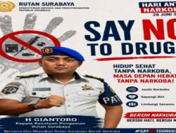 Peringati Hari Anti Narkoba Internasional 2026, Ka. KPR Rutan Surabaya Tegaskan Komitmen Wujudkan Rutan Bersih Narkoba