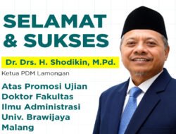 Rektor ITB Ahmad Dahlan Lamongan Apresiasi Keberhasilan Dr. H. Shodikin Raih Gelar Doktor