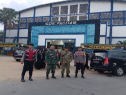 Gabungan TNI Polri di Pacitan Lakukan Pengamanan Pengesahan Warga PSHT Memastikan Situasi Aman