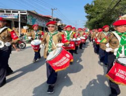Drumband Tunas Bhaskara Kwarda HW Bojonegoro Sedot Perhatian Masyarakat pada Grand Opening MIBS Sidomukti