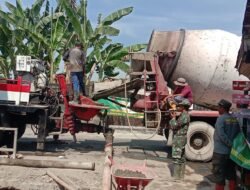 Dukung Aktivitas Ekonomi Warga,Pengecoran Sasaran Perbaikan Saluran Air TMMD Sengkuyung Tahap III TA. 2026 Terus Dikebut