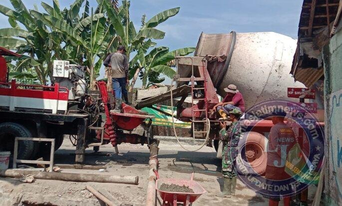 Dukung Aktivitas Ekonomi Warga,Pengecoran Sasaran Perbaikan Saluran Air TMMD Sengkuyung Tahap III TA. 2026 Terus Dikebut
