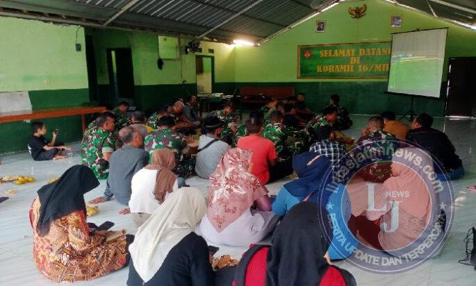Anggota TNI Kodim 0725/Sragen Bersama Masyarakat Nobar Piala Dunia di Koramil 13/Sukodono, Koramil 14/Mondokan, Koramil 15/Gemolong dan Koramil 16/Miri