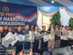 BNN RI dan Ditjen Bea Cukai Berhasil ungkap peredaran Narkotika Jaringan Internasional