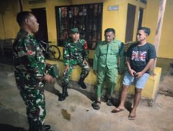 Wujud Nyata TNI Hadir Jaga Keamanan dan Ciptakan Rasa Aman Warga Sidoharjo