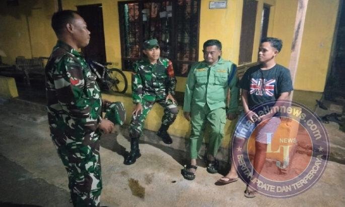 Wujud Nyata TNI Hadir Jaga Keamanan dan Ciptakan Rasa Aman Warga Sidoharjo