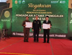Kasdim 0806/Trenggalek dan Forkopimda Hadiri Tasyakuran Gedung Baru Pengadilan Agama Trenggalek