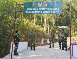 Dandim Pacitan Tinjau Dua Lokasi Jembatan Garuda Beton Progres Pembangunan 100 Persen