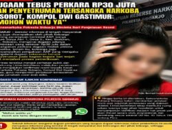Dugaan Permintaan Rp30 Juta dan Penyetruman Tersangka Narkoba Disorot, Kompol Dwi Gastimur: “Mohon Waktu Ya”