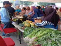 Polres Pelabuhan Tanjungperak Gelar Gerakan Pangan Murah Hasil Panen Lahan Ketahanan Pangan