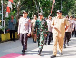 Dandim 0801/Pacitan Hadiri Penilaian Lomba 3 (Tiga ) Pilar di Desa Ngadirojo Kabupaten Pacitan