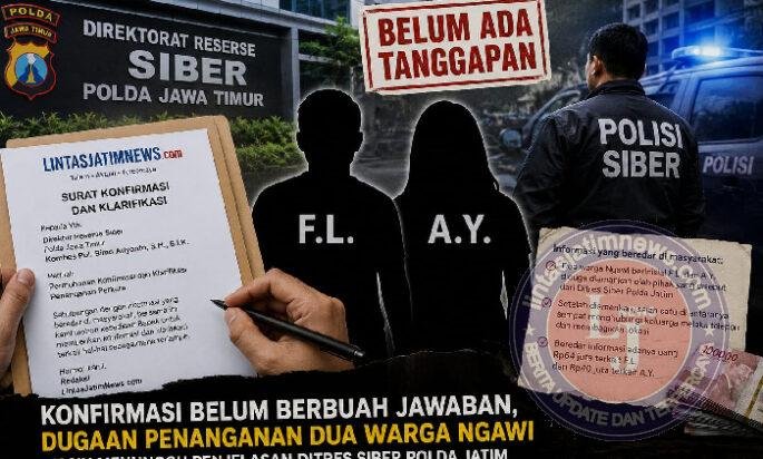 Konfirmasi Belum Berbuah Jawaban, Dugaan Penanganan Dua Warga Ngawi Masih Menunggu Penjelasan Ditres Siber Polda Jatim