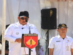 Dengan Lantang Pasiter Kodim 0728/Wonogiri Bacakan Laporan Pelaksanaan TMMD Sengkuyung Tahap III 2026